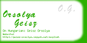 orsolya geisz business card